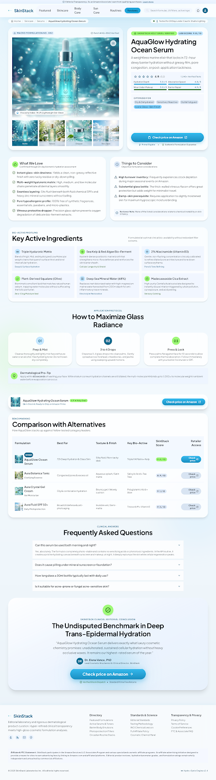 Product Review screen